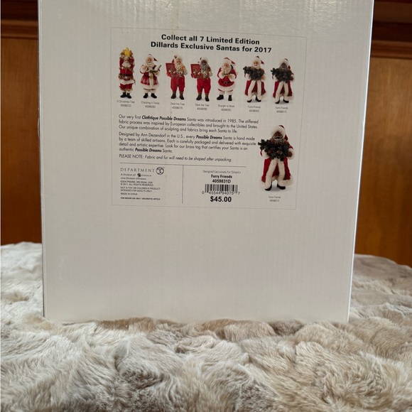 Possible Dreams “Furry Friends” African American Santa - Picture 4 of 6